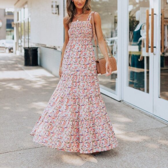 NWT Scotch Soda Seersuckers Printed Maxi Dress Size S